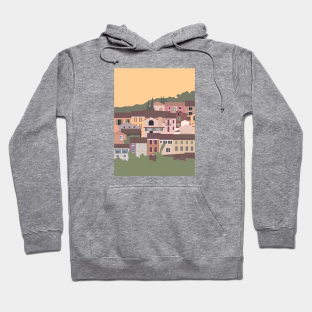 Bormes-les-Mimosas, Provence, South of France Hoodie by lymancreativeco